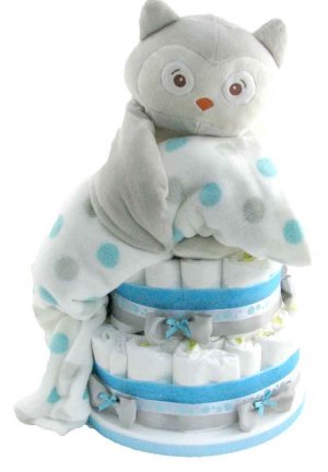 Baby Owl Diaper Cake