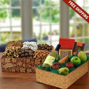 Wine & Fruit Picnic Gift Box